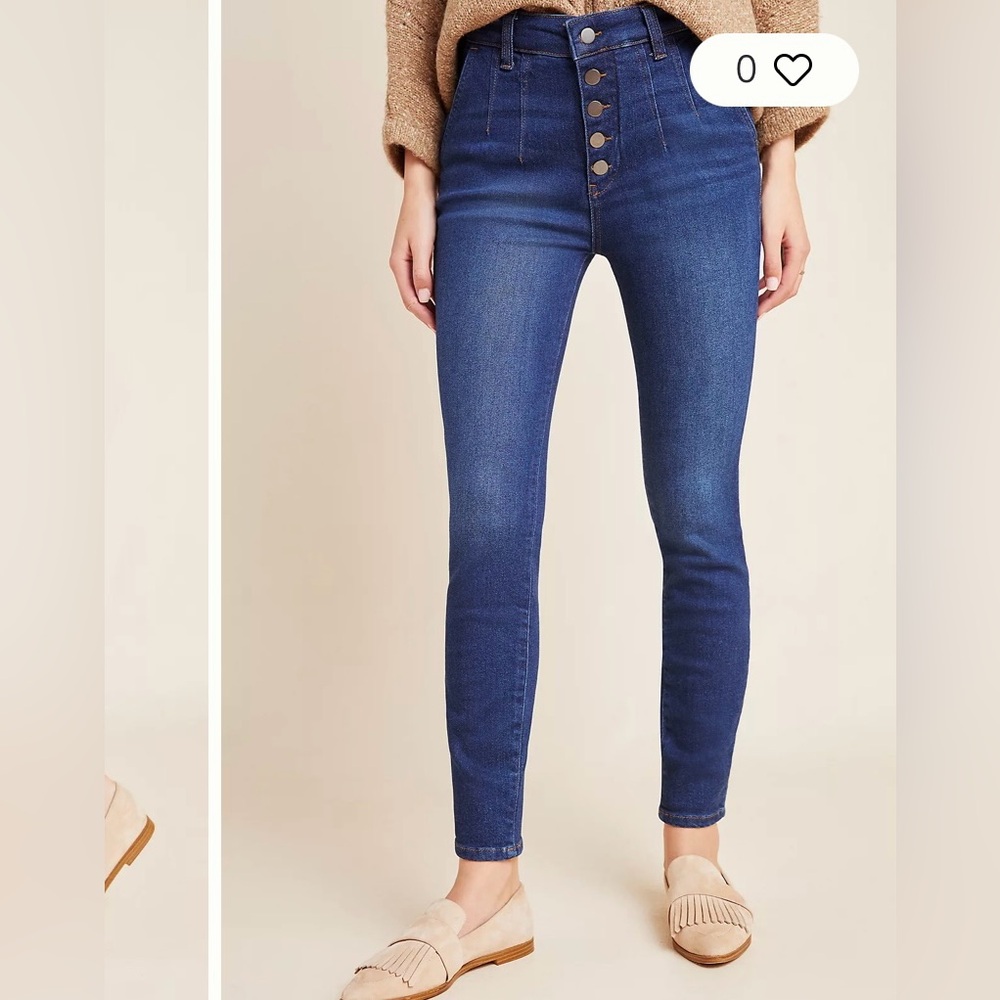 Anthropologie Pilcro Letterpress High-rise Skinny Pant Size 29